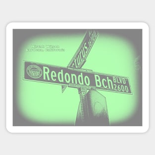 Redondo Beach Boulevard, Gardena, California by Mistah Wilson Sticker
